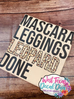 Mascara leggings leopard