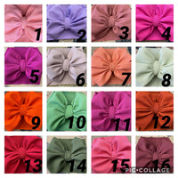 Assorted solid color headwraps