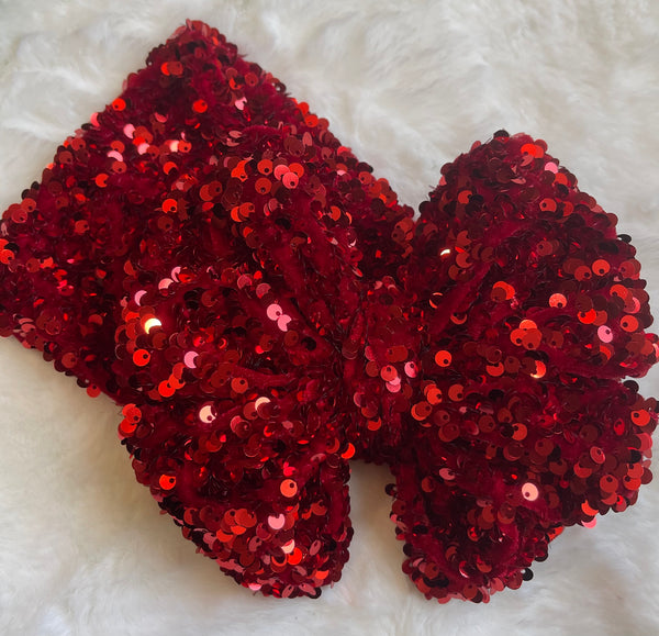 Red Sequin Headwrap